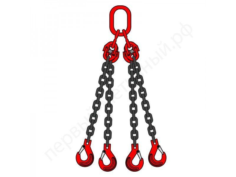 Lant de ridicare 4 brate 4SL si carlige scurtare LIDER-TECH 4.25t / 2,0m 00003306 фото